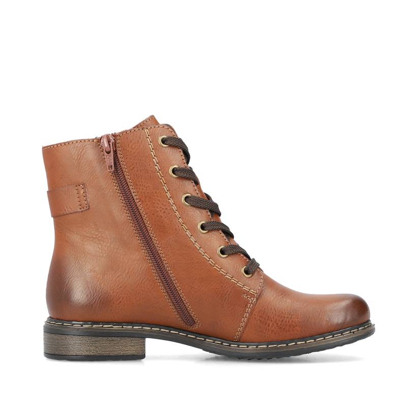 Rieker Artikelnummer 71202-24 Rieker Damen Schnürstiefel kastanienbraun Kostenlose Rückgabe