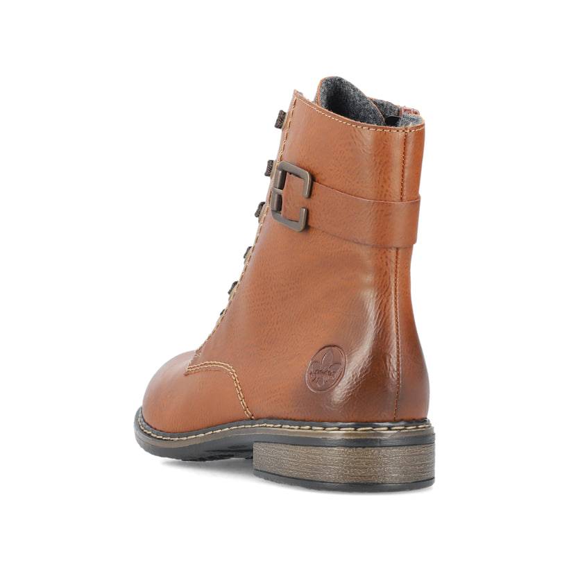 Rieker Artikelnummer 71202-24 Rieker Damen Schnürstiefel kastanienbraun Kostenlose Rückgabe