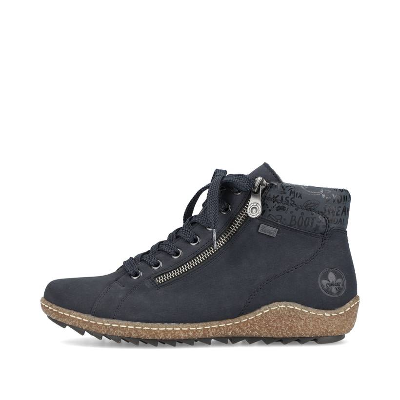 Rieker Artikelnummer L7502-14 Rieker Damen Kurzstiefel pazifikblau