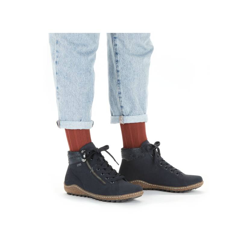 Rieker Artikelnummer L7502-14 Rieker Damen Kurzstiefel pazifikblau Letzte 3 Tage