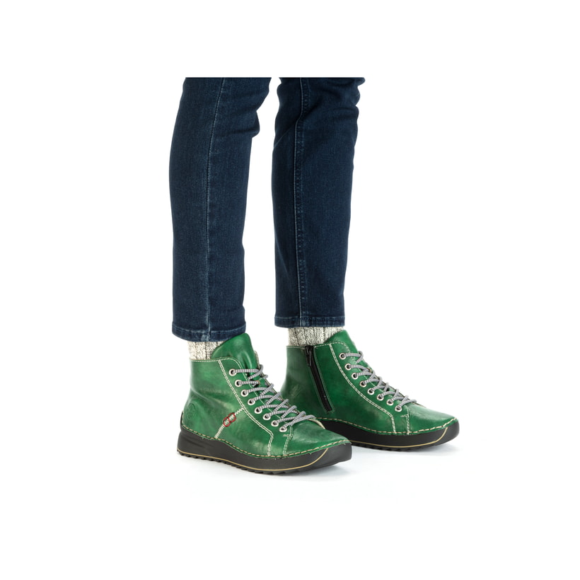 Rieker Artikelnummer 71510-52 Rieker Damen Schnürstiefel smaragdgrün JETZT KAUFEN