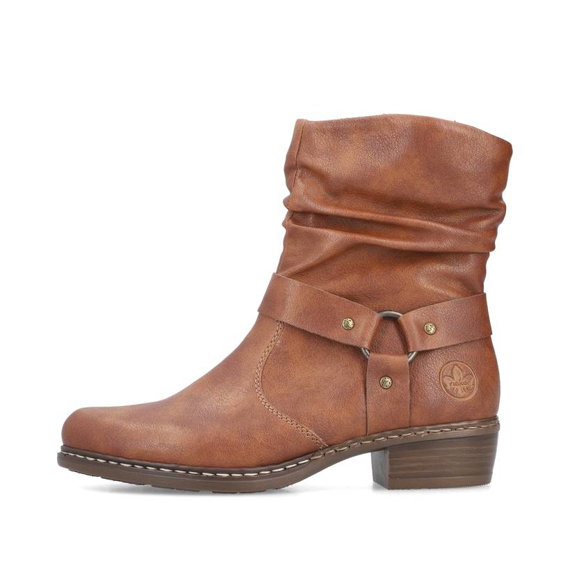 Rieker Artikelnummer Y0850-24 Rieker Damen Stiefeletten fuchsbraun Letzte 2 Tage