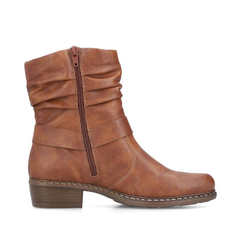 Rieker Artikelnummer Y0850-24 Rieker Damen Stiefeletten fuchsbraun Letzte 2 Tage