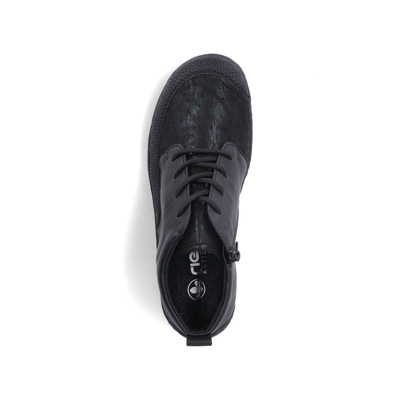 Rieker Artikelnummer 48922-00 Rieker Damen Schnürschuhe urbanschwarz Letzter Tag