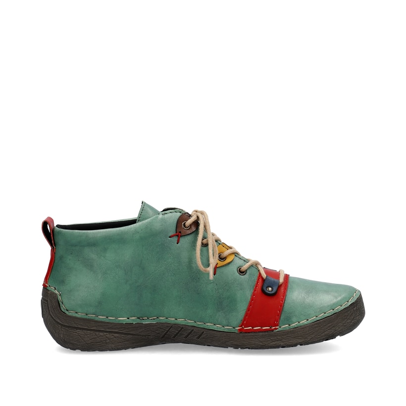 Rieker Artikelnummer 52507-52 Rieker Damen Schnürschuhe smaragdgrün Zeitbegrenzte Promotion