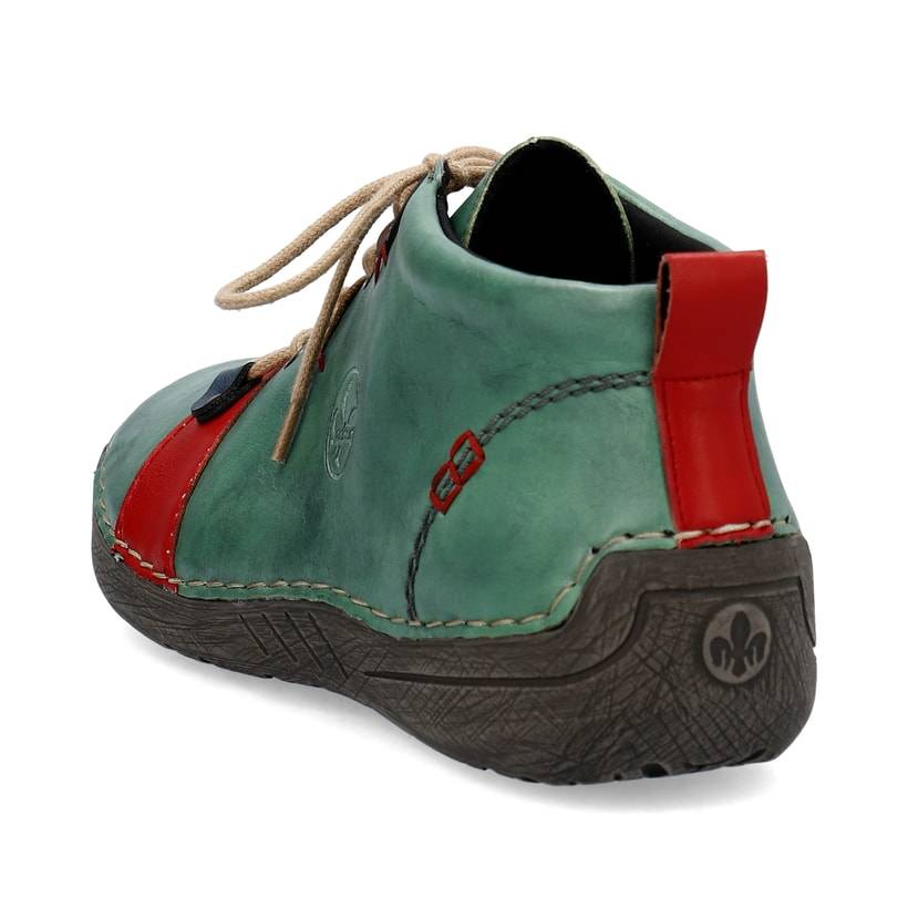 Rieker Artikelnummer 52507-52 Rieker Damen Schnürschuhe smaragdgrün Zeitbegrenzte Promotion