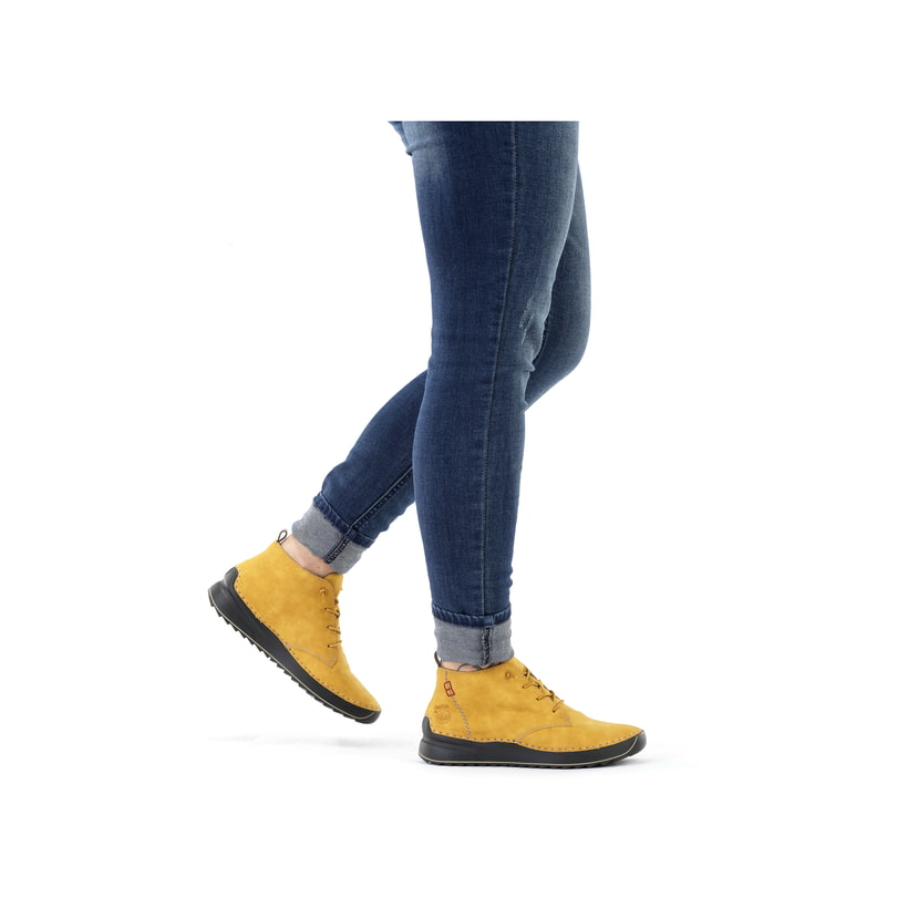 Rieker Artikelnummer 51510-68 Rieker Damen Schnürschuhe sonnengelb Bis zu 60% Rabatt