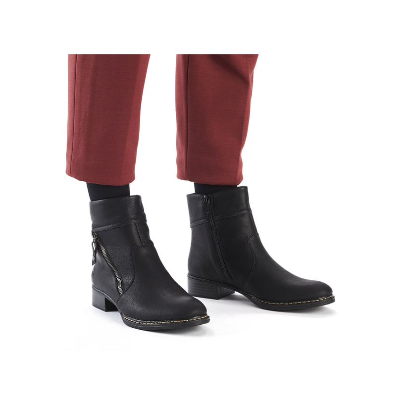 Rieker Artikelnummer 73460-00 Rieker Damen Kurzstiefel urbanschwarz Sonderangebot der Fabrik