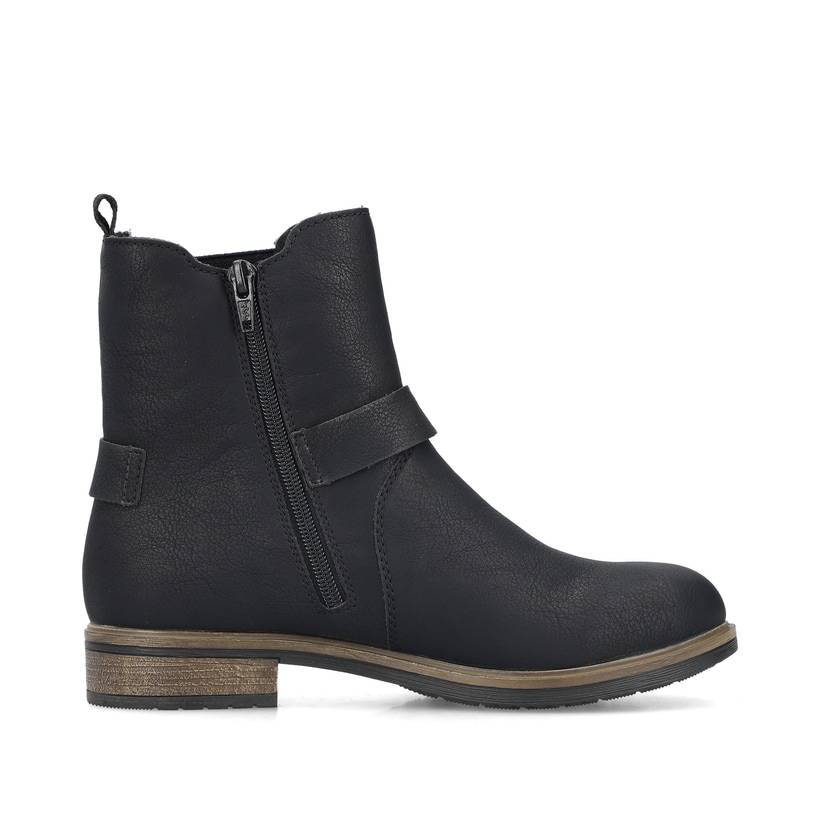 Rieker Artikelnummer 72252-00 Rieker Damen Stiefeletten asphaltschwarz Vierteljährliche Förderung