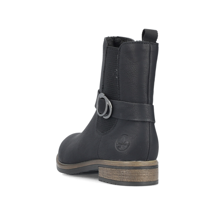 Rieker Artikelnummer 72252-00 Rieker Damen Stiefeletten asphaltschwarz Vierteljährliche Förderung