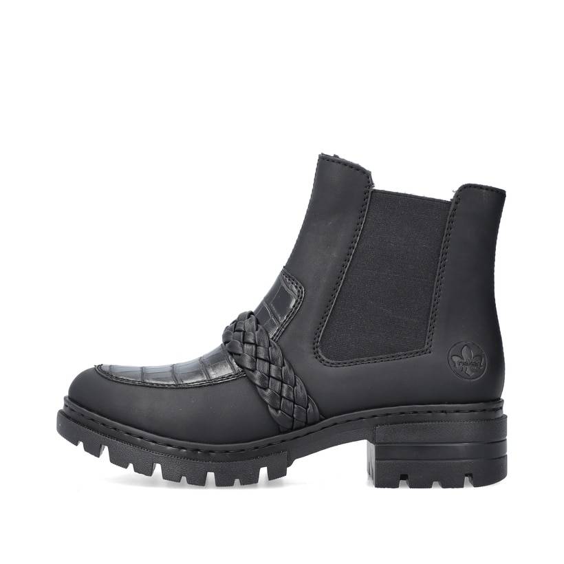 Rieker Artikelnummer 76874-02 Rieker Damen Chelsea Boots nachtschwarz Nur noch ein Tag übrig