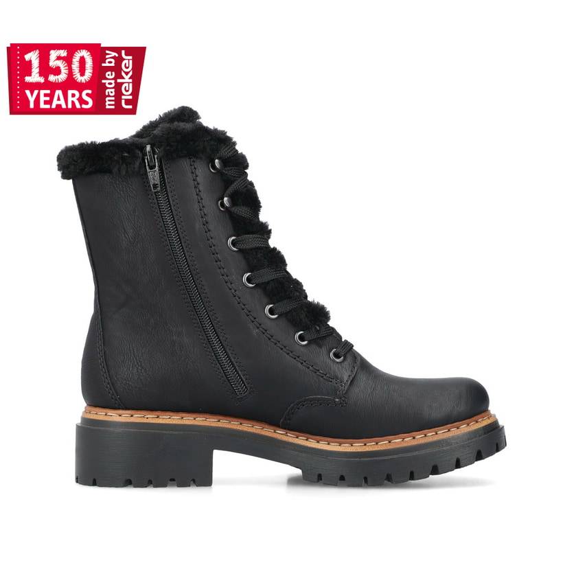 Rieker Artikelnummer 72625-00 Rieker Damen Biker Boots stahlschwarz 50% Rabatt mit kostenlosem Versand