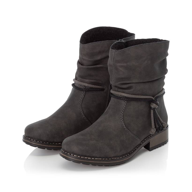Rieker Artikelnummer Z6893-45 Rieker Damen Kurzstiefel asphaltgrau Clearance-Verkauf