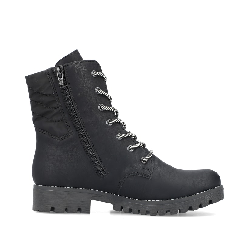Rieker Artikelnummer 78520-00 Rieker Damen Biker Boots asphaltschwarz Kostenloser Versand international
