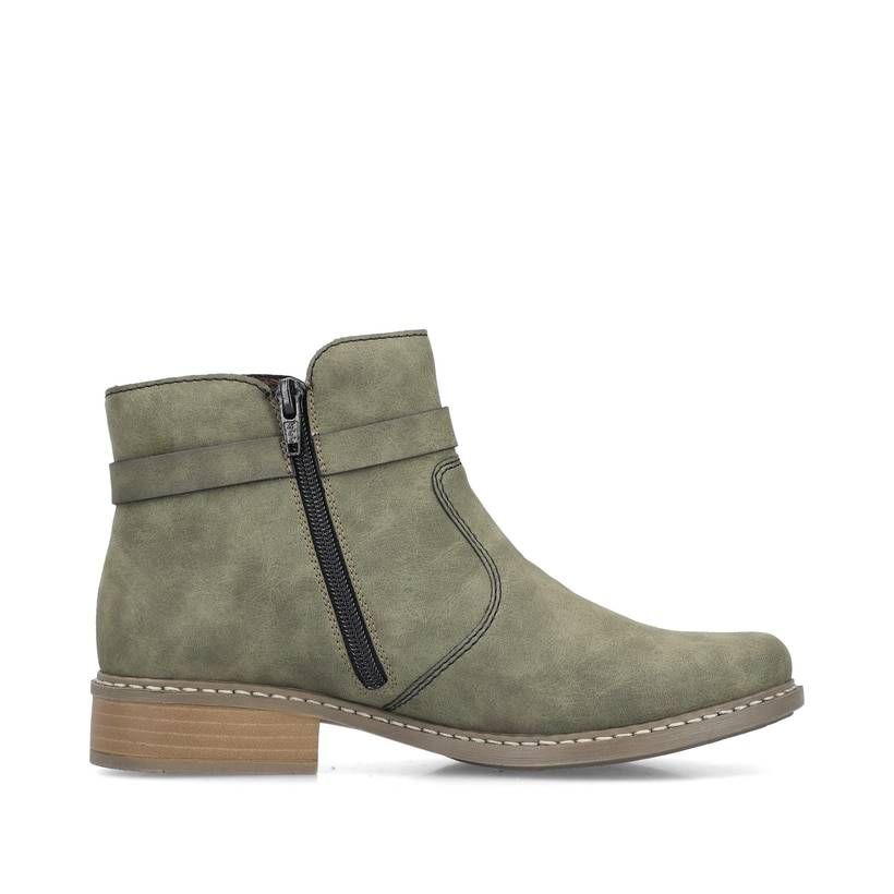 Rieker Artikelnummer Z4167-54 Rieker Damen Kurzstiefel laubgrün Fabrikladen