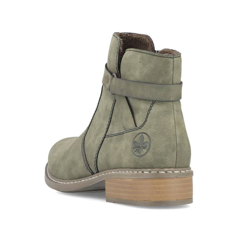 Rieker Artikelnummer Z4167-54 Rieker Damen Kurzstiefel laubgrün Fabrikladen