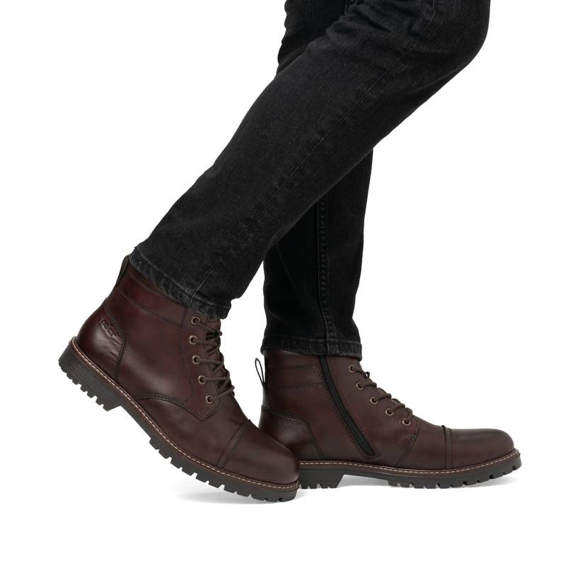 Rieker Artikelnummer F3604-25 Rieker Herren Schnürstiefel mokka Schlussverkauf