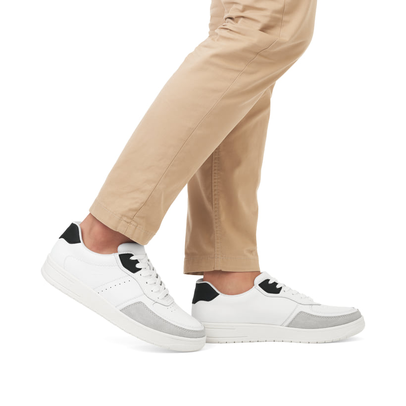 Rieker Artikelnummer B7806-80 Rieker Herren Sneaker Low reinweiß Fabrikverkauf