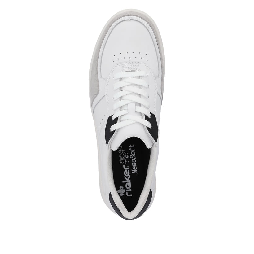 Rieker Artikelnummer B7806-80 Rieker Herren Sneaker Low reinweiß Fabrikverkauf