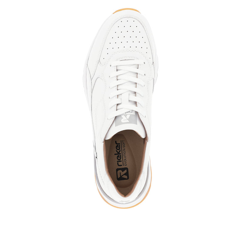 Rieker Artikelnummer U0901-80 Rieker Herren Sneaker Low swan white Meist gekauft