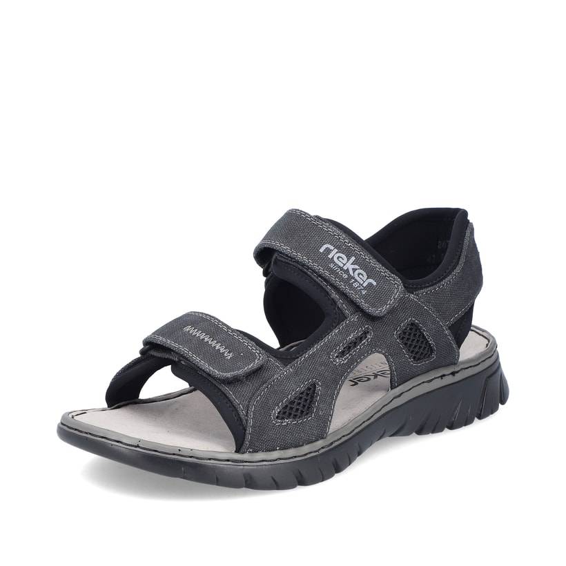 Rieker Artikelnummer 26763-45 Rieker Herren Trekkingsandalen steingrau Kostenloser Versand