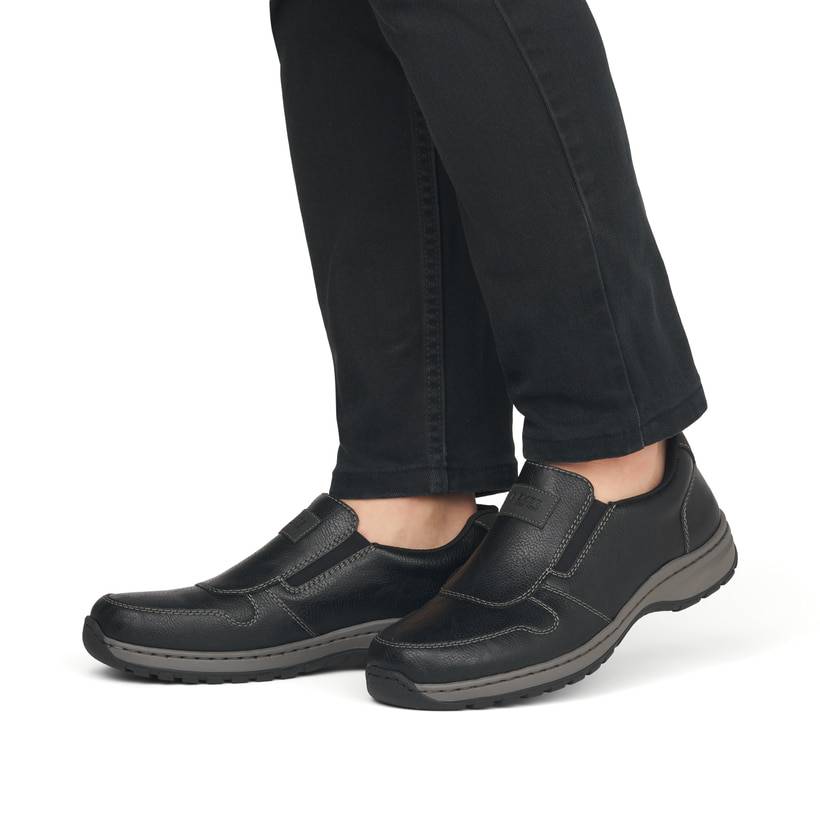 Rieker Artikelnummer 03355-00 Rieker Herren Slipper graphitschwarz Fabrik Onlineshop