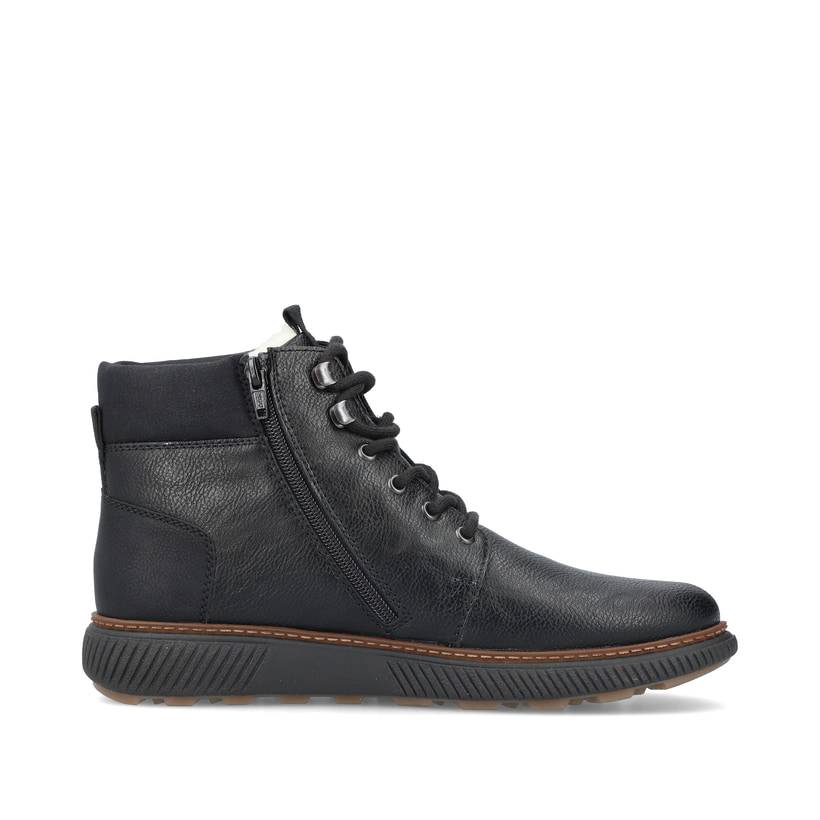 Rieker Artikelnummer B3342-00 Rieker Herren Schnürstiefel mitternachtsschwarz Fabrikpreis