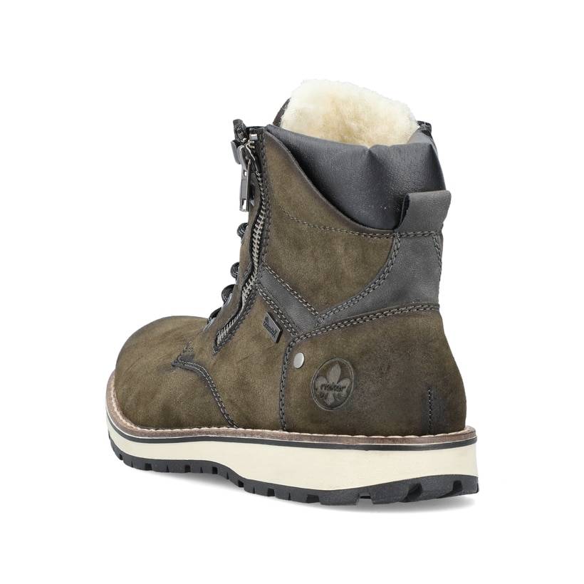 Rieker Artikelnummer 38425-54 Rieker Herren Schnürstiefel olivgrün Sonderangebot
