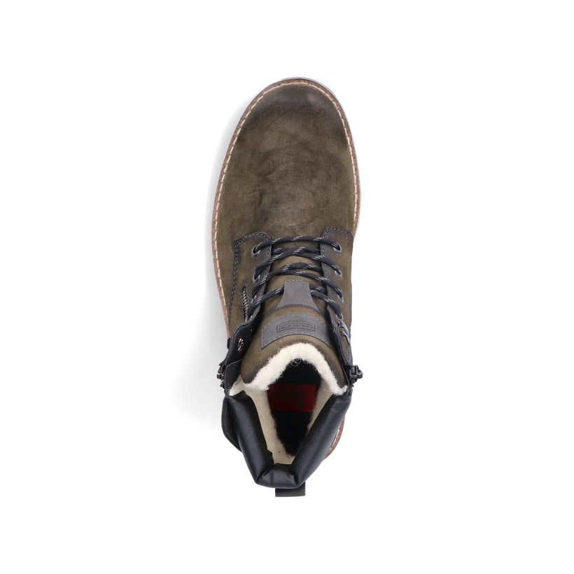 Rieker Artikelnummer 38425-54 Rieker Herren Schnürstiefel olivgrün Sonderangebot