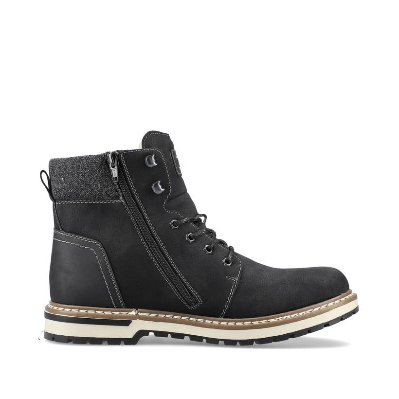 Rieker Artikelnummer F3832-00 Rieker Herren Schnürstiefel asphaltschwarz Versandkostenfrei