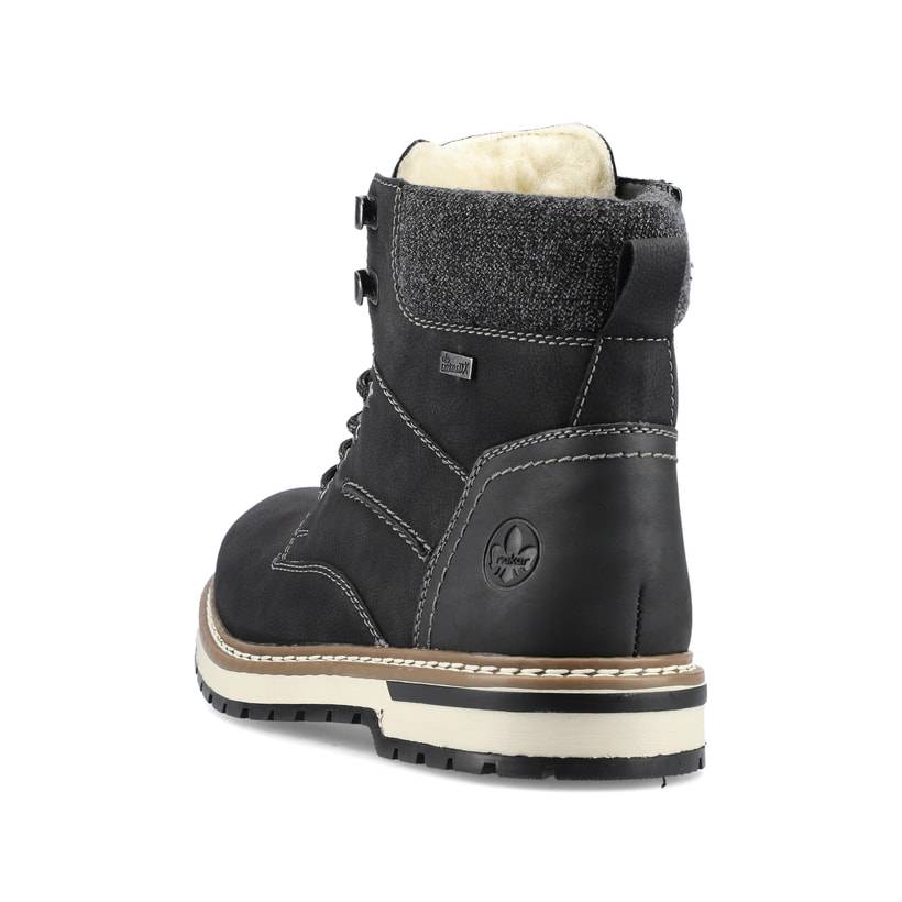 Rieker Artikelnummer F3832-00 Rieker Herren Schnürstiefel asphaltschwarz Versandkostenfrei