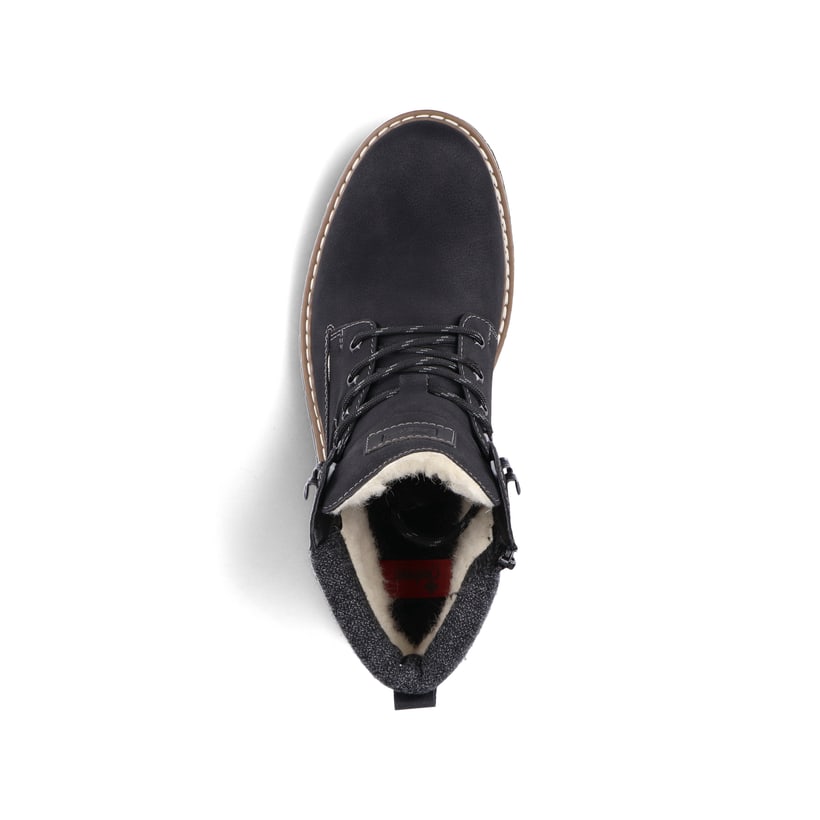 Rieker Artikelnummer F3832-00 Rieker Herren Schnürstiefel asphaltschwarz Versandkostenfrei