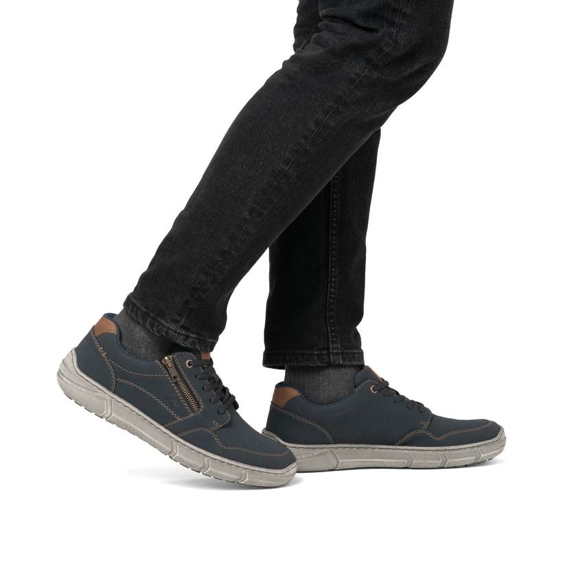 Rieker Artikelnummer 04003-14 Rieker Herren Schnürschuhe stahlblau Flash Sale