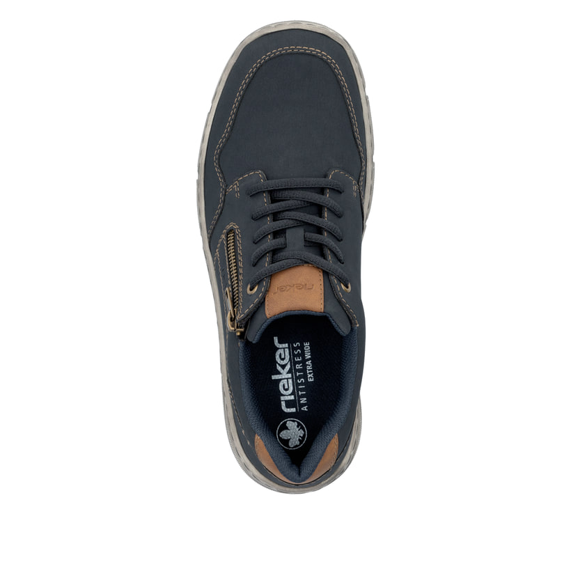 Rieker Artikelnummer 04003-14 Rieker Herren Schnürschuhe stahlblau Flash Sale