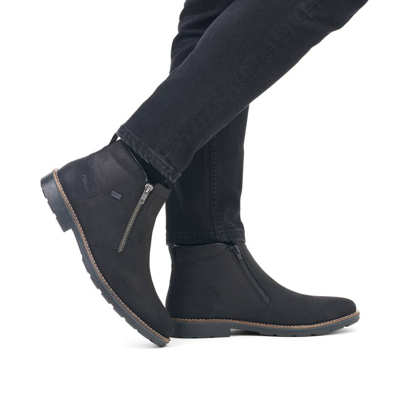 Rieker Artikelnummer 15353-00 Rieker Herren Kurzstiefel mitternachtsschwarz Online Shopping
