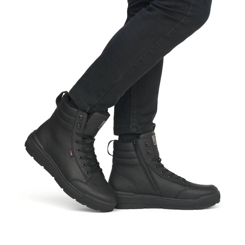 Rieker Artikelnummer U0071-01 Rieker Herren Sneaker High graphitschwarz Exklusivangebot