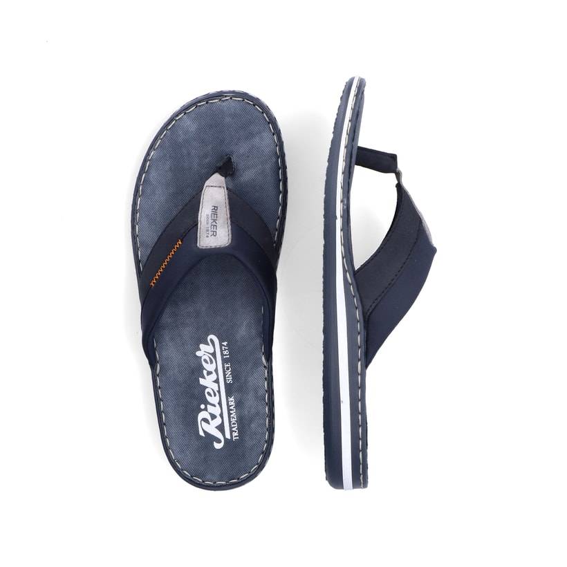 Rieker Artikelnummer 21097-14 Rieker Herren Zehentrenner marineblau Preisnachlass