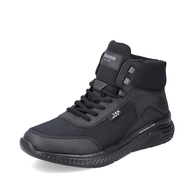 Rieker Artikelnummer B6440-00 Rieker Herren Schnürschuhe asphaltschwarz Osterangebot