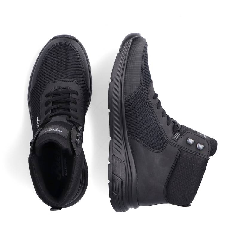 Rieker Artikelnummer B6440-00 Rieker Herren Schnürschuhe asphaltschwarz Osterangebot