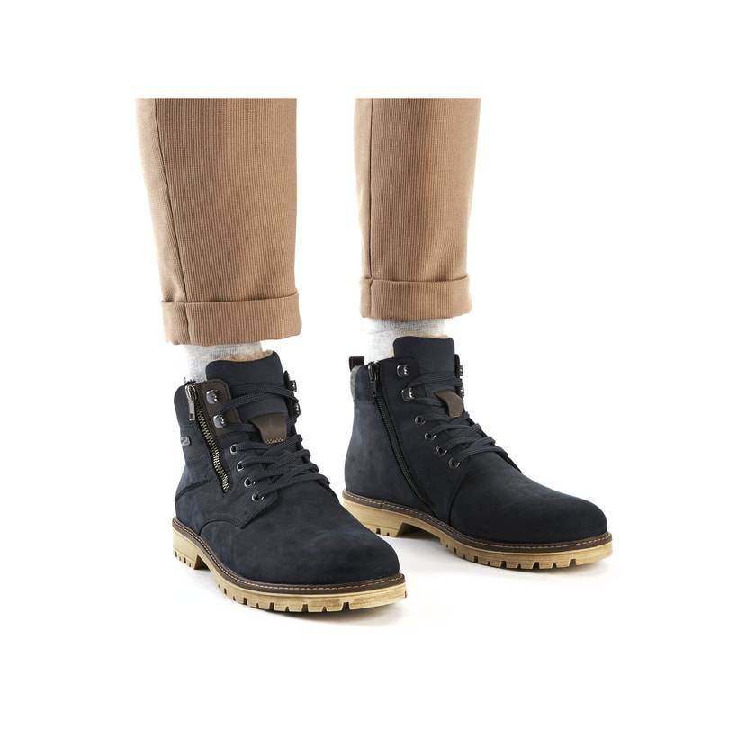 Rieker Artikelnummer F3610-14 Rieker Herren Schnürstiefel marineblau Valentinstagsangebot