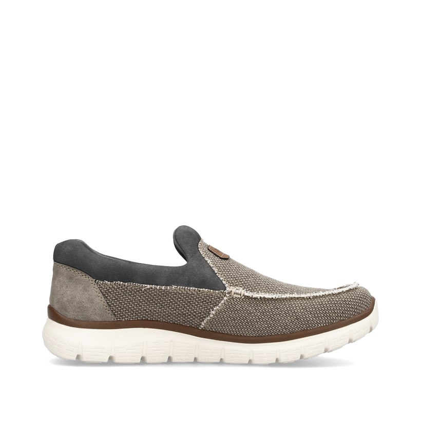 Rieker Artikelnummer B6651-64 Rieker Herren Slipper beige-grau Neuheiten