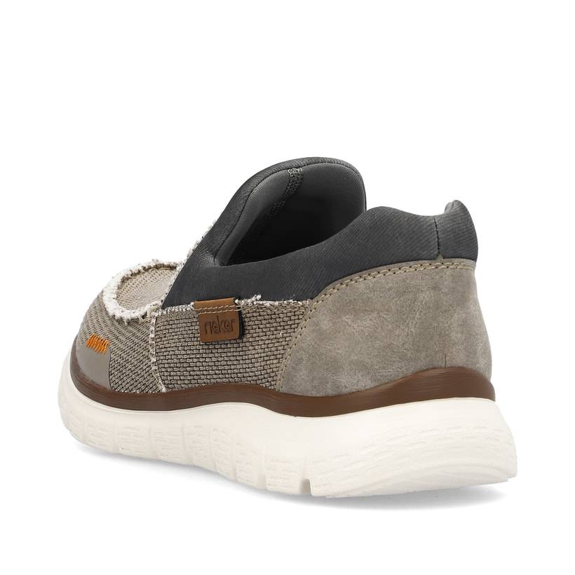 Rieker Artikelnummer B6651-64 Rieker Herren Slipper beige-grau Neuheiten