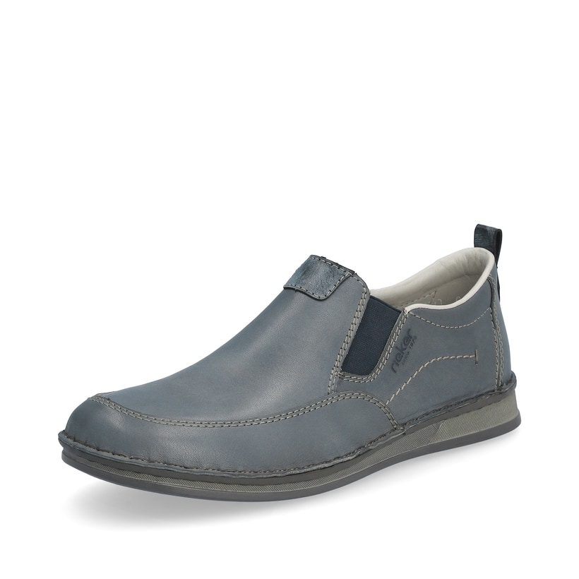Rieker Artikelnummer 05450-12 Rieker Herren Slipper schieferblau Kauf eins, bekomm eins gratis