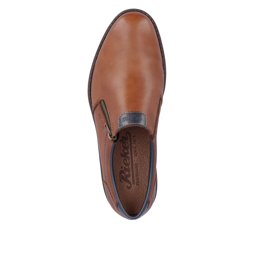 Rieker Artikelnummer 10351-24 Rieker Herren Slipper nougatbraun VIP-Rabatte
