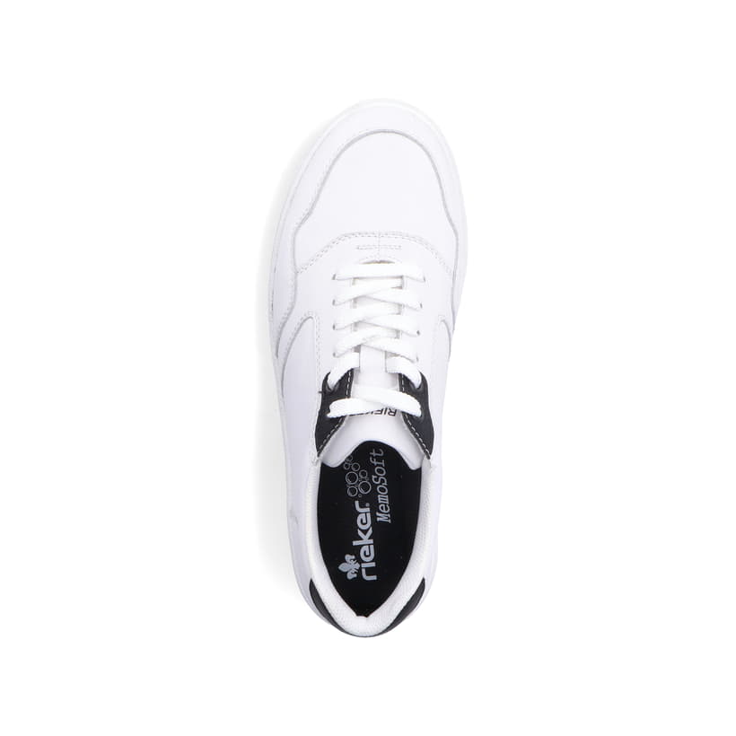 Rieker Artikelnummer B7801-80 Rieker Herren Sneaker Low reinweiß Tiefpreis