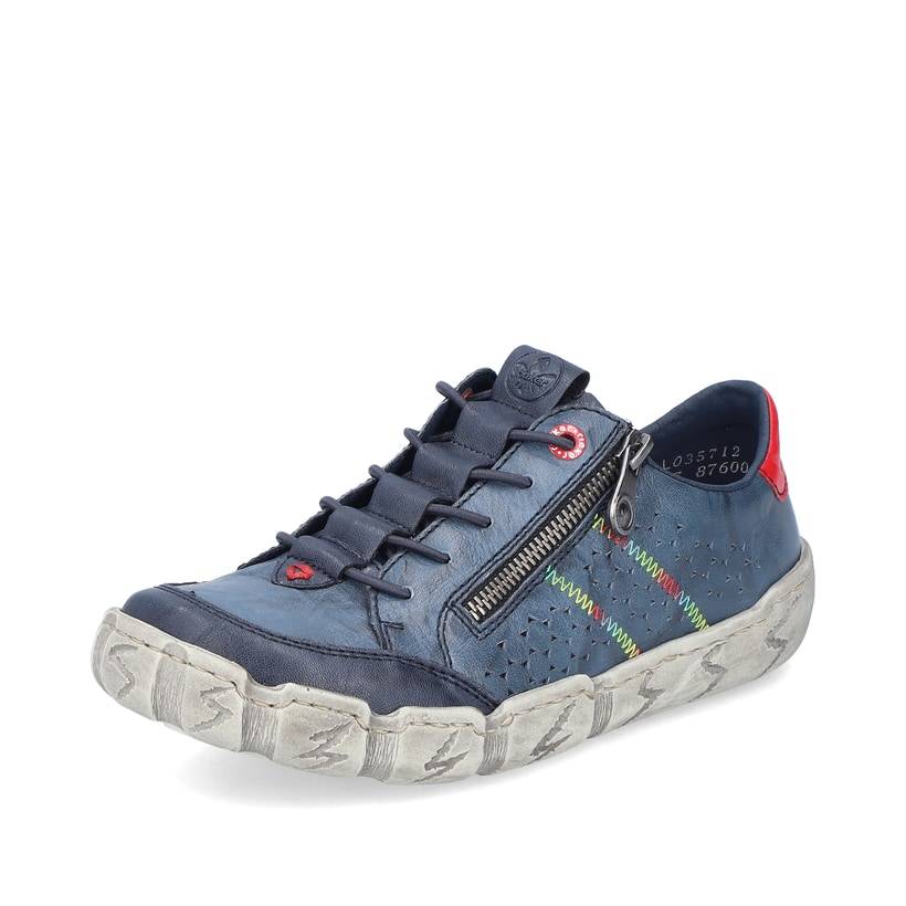 Rieker Artikelnummer L0357-12 Rieker Damen Schnürschuhe schieferblau Super Sparpreis
