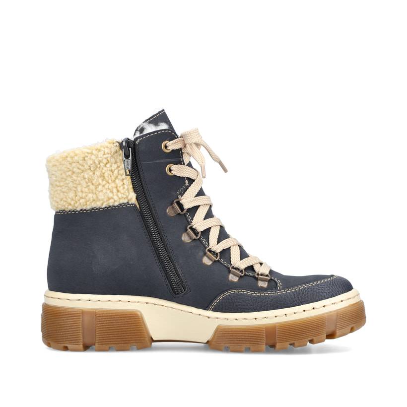 Rieker Artikelnummer X8638-14 Rieker Damen Schnürstiefel pazifikblau Begrenzte Freigabe