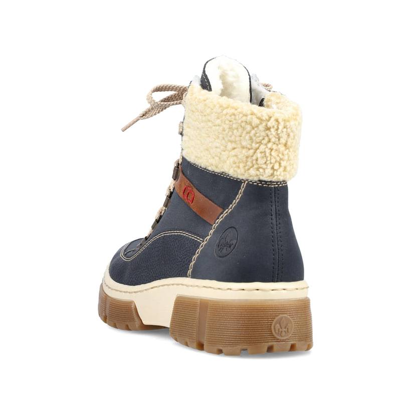 Rieker Artikelnummer X8638-14 Rieker Damen Schnürstiefel pazifikblau Begrenzte Freigabe