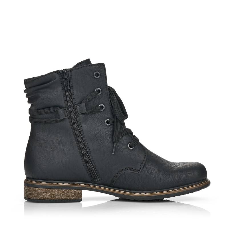 Rieker Artikelnummer 71229-02 Rieker Damen Schnürstiefel asphaltschwarz Neueste Stile