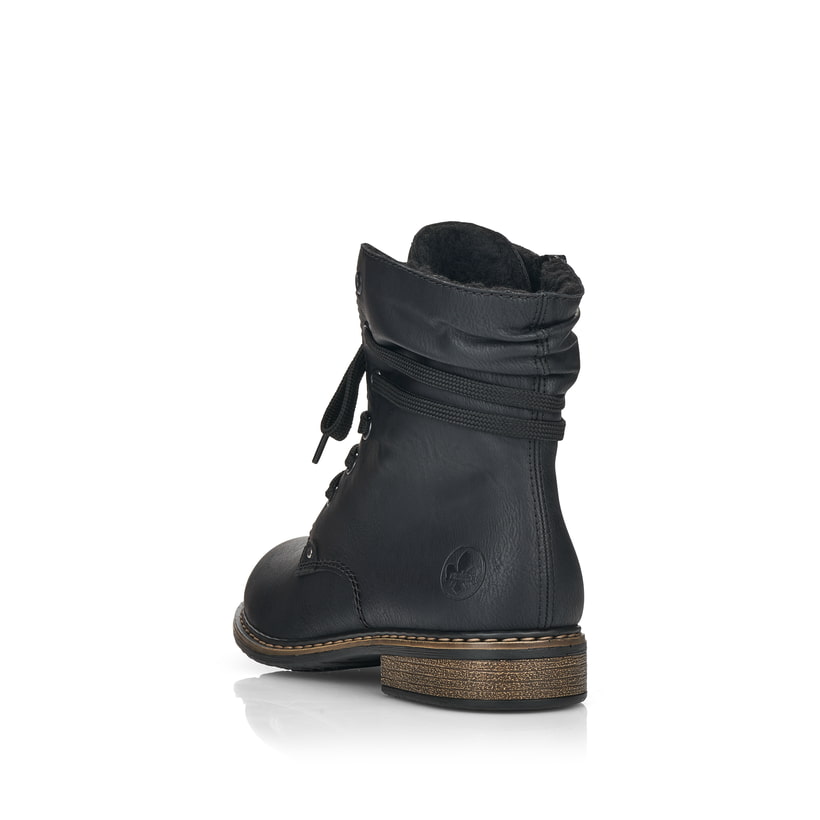 Rieker Artikelnummer 71229-02 Rieker Damen Schnürstiefel asphaltschwarz Neueste Stile